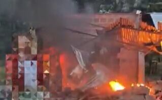 Nuevo ataque con dron a vivienda Tibú, Norte de Santander. / Foto: Video cortesía comunidad.