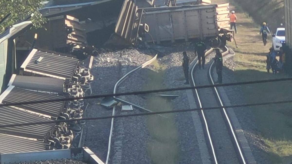 ¡Tremendo susto! Tren se descarriló en la Zona Bananera cuando viajaba a puerto de Ciénaga
