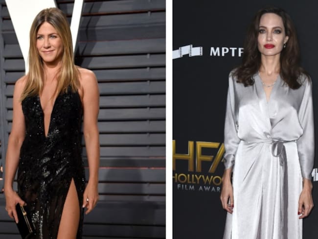 El esperado cara a cara de Jennifer Aniston y Angelina Jolie