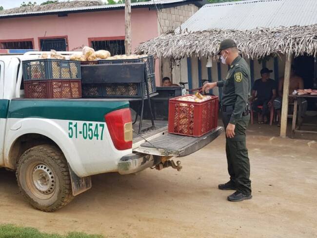 Realizan entrega de refrigerios a familias vulnerables en el sur de Bolívar
