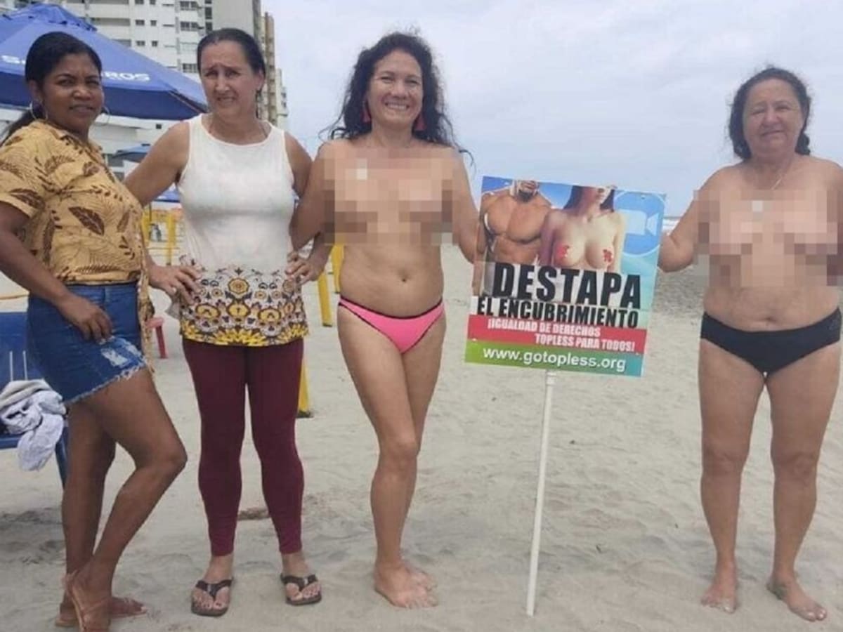 Sancionaron a mujer por hacer ‘toples’ en una playa de Cartagena