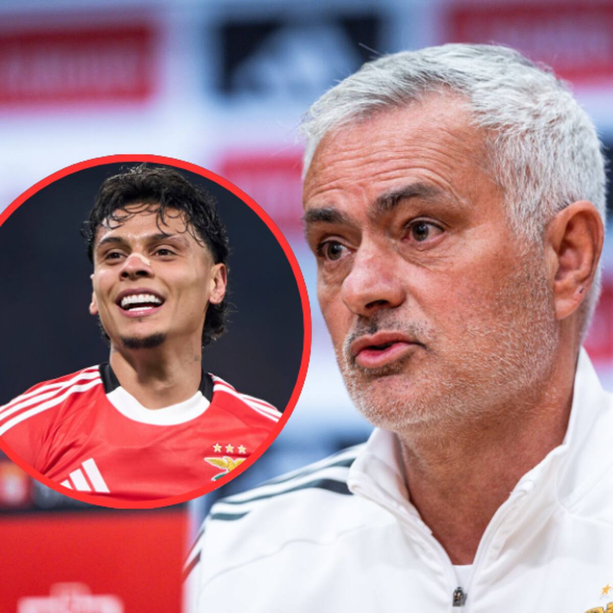 Jose Mourinho, a los pies de Richard Ríos tras brillante actuación en goleada del Benfica: esto dijo