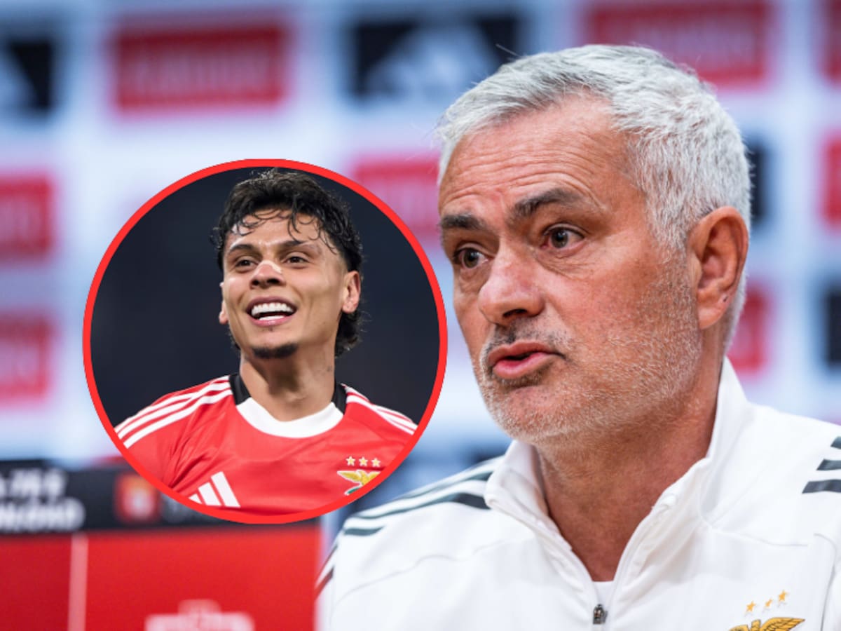 Jose Mourinho, a los pies de Richard Ríos tras brillante actuación en goleada del Benfica: esto dijo