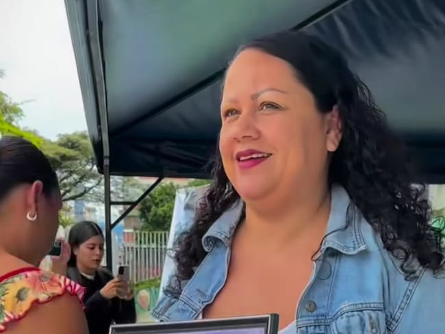 La gestora de participación ciudadana e integrante de la patrulla púrpura, Aida Peña