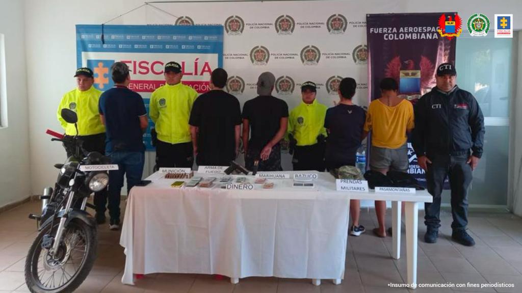 Los capturados fueron enviados a prisión