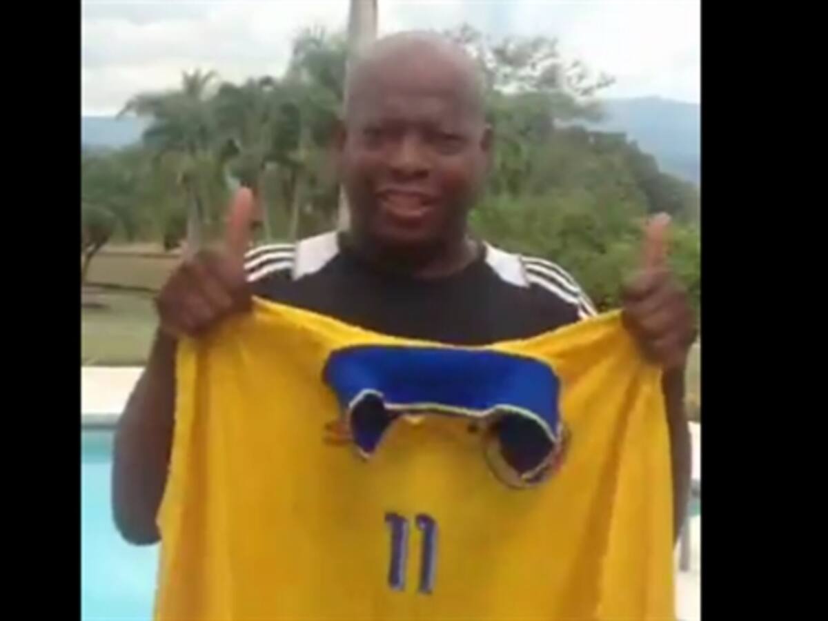 En twitter el "Tino" Asprilla recuerda el 5-0 y alienta a la Selección