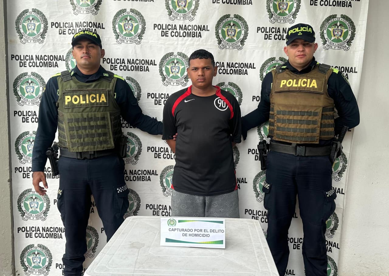 Capturado joven de 18 años por homicidio en el parque Las Américas de Magangué