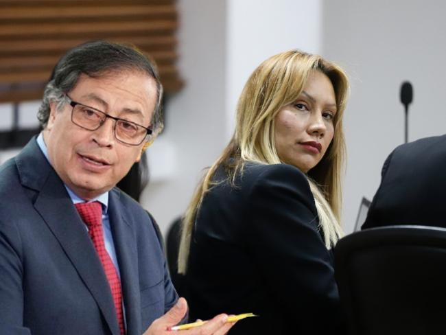 Gustavo Petro y Sandra Ortiz. Archivo Colprensa