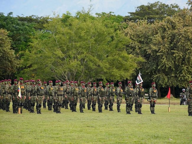 Cerca de 2.500 hombres que llegaron al departamento. Foto Ejercito Novena Brigada.
