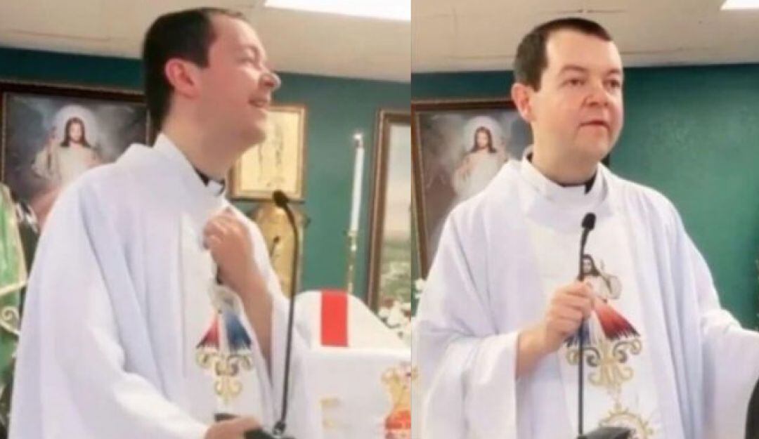 Video: "La tengo dura, mi vida", el lapsus de un padre en plena misa