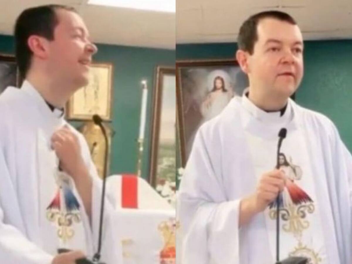 Video: "La tengo dura, mi vida", el lapsus de un padre en plena misa