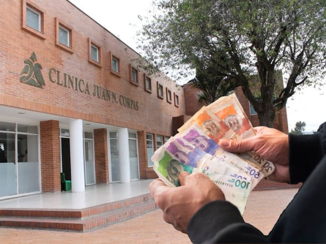 Imagen de referencia. Clínica Juan N. Corpas: Pagina Web / Dinero colombiano: Getty Images.