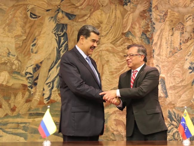 Nicolás Maduro y Gustavo Petro. Foto: prensa presidencial Venezuela.