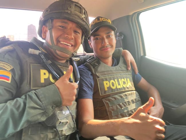 Joven rescatado por la Policía Nacional en el Meta. Cortesía.