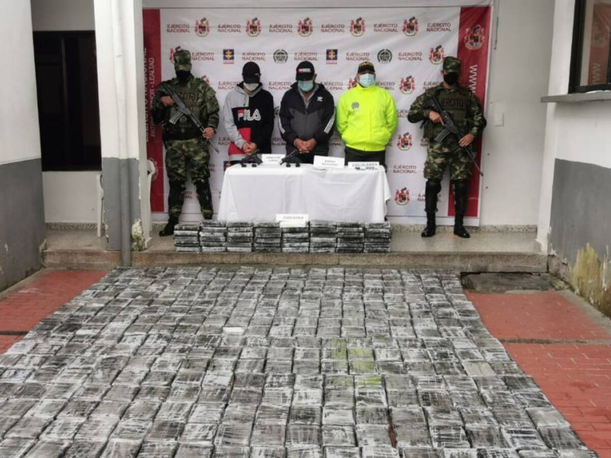 Ejército incautó más de 400 kilos de cocaína en Yarumal, Antioquia