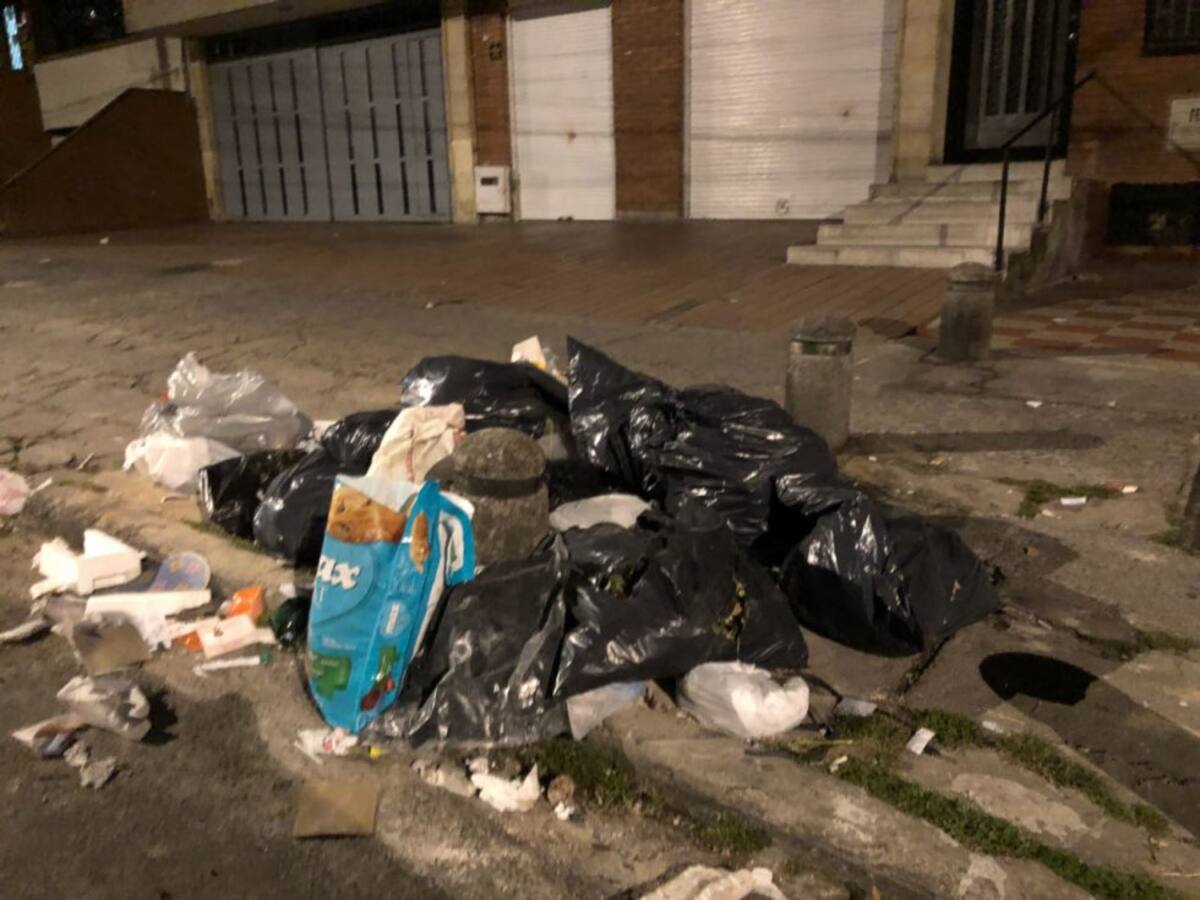 Basura en calles de Bogotá