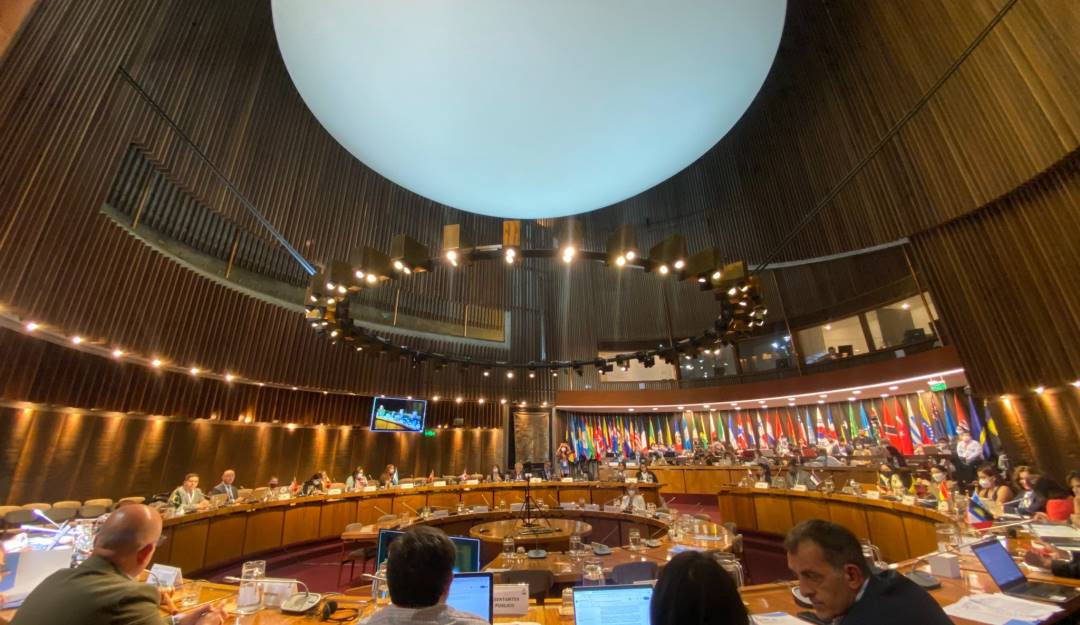 Primera conferencia de las partes de Escazú. Foto: Twitter Vanessa Torres. 