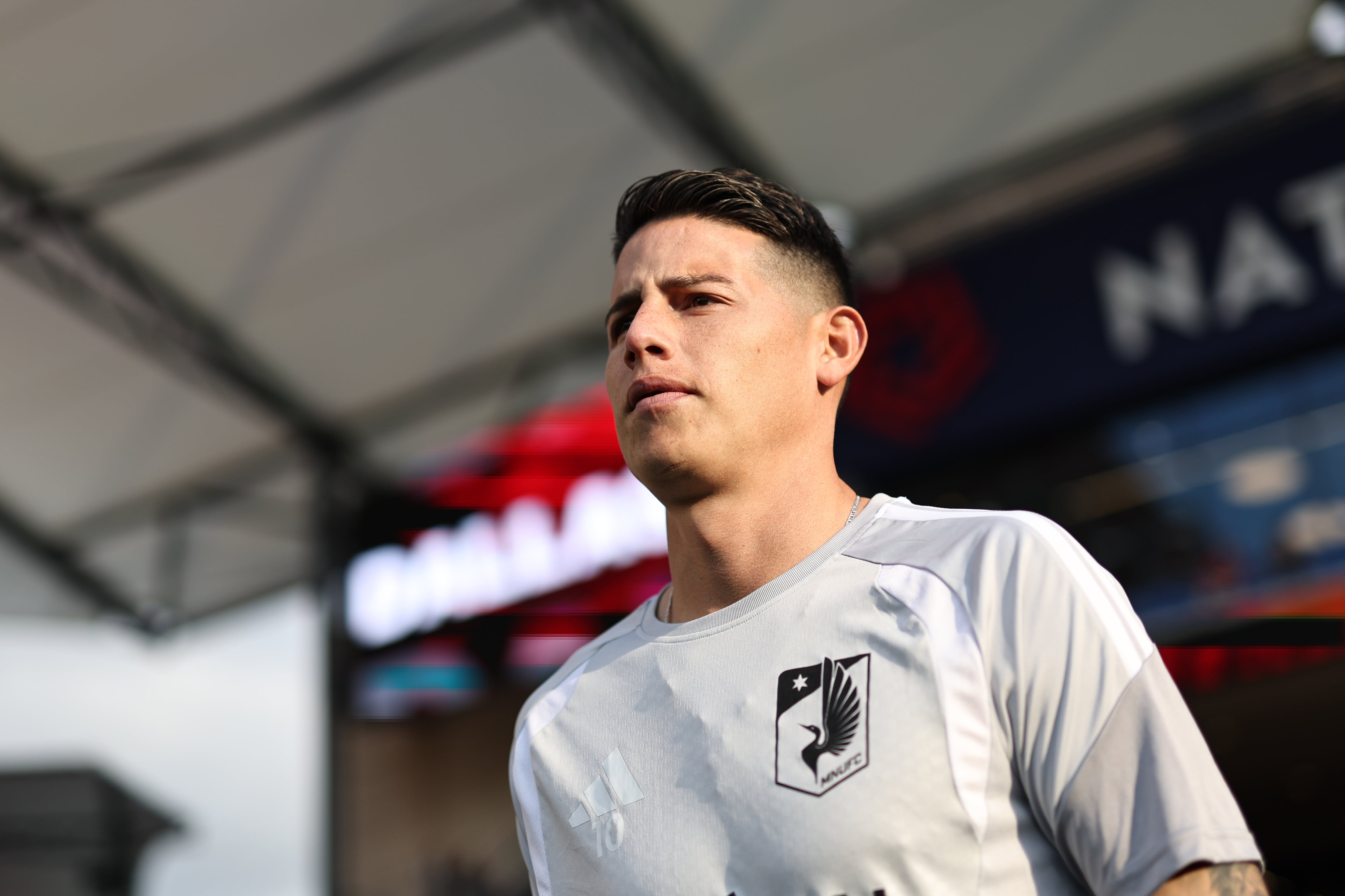 James Rodríguez no vio acción en victoria del Minnesota: ¿cuántos minutos jugados lleva en 2026?. (Photo by Omar Vega/Getty Images)