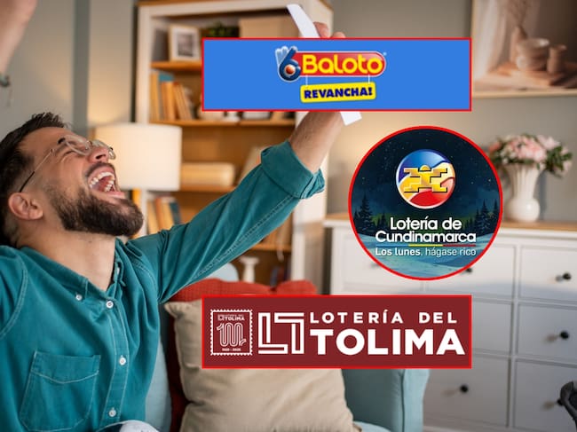 Baloto, Lotería de Cundinamarca y Lotería del Tolima. Fotos: Getty Images /Baloto, Lotería de Cundinamarca y Lotería del Tolima