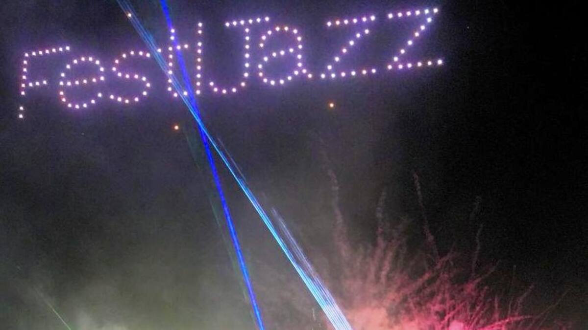 Show de drones engalanó Festijazz
