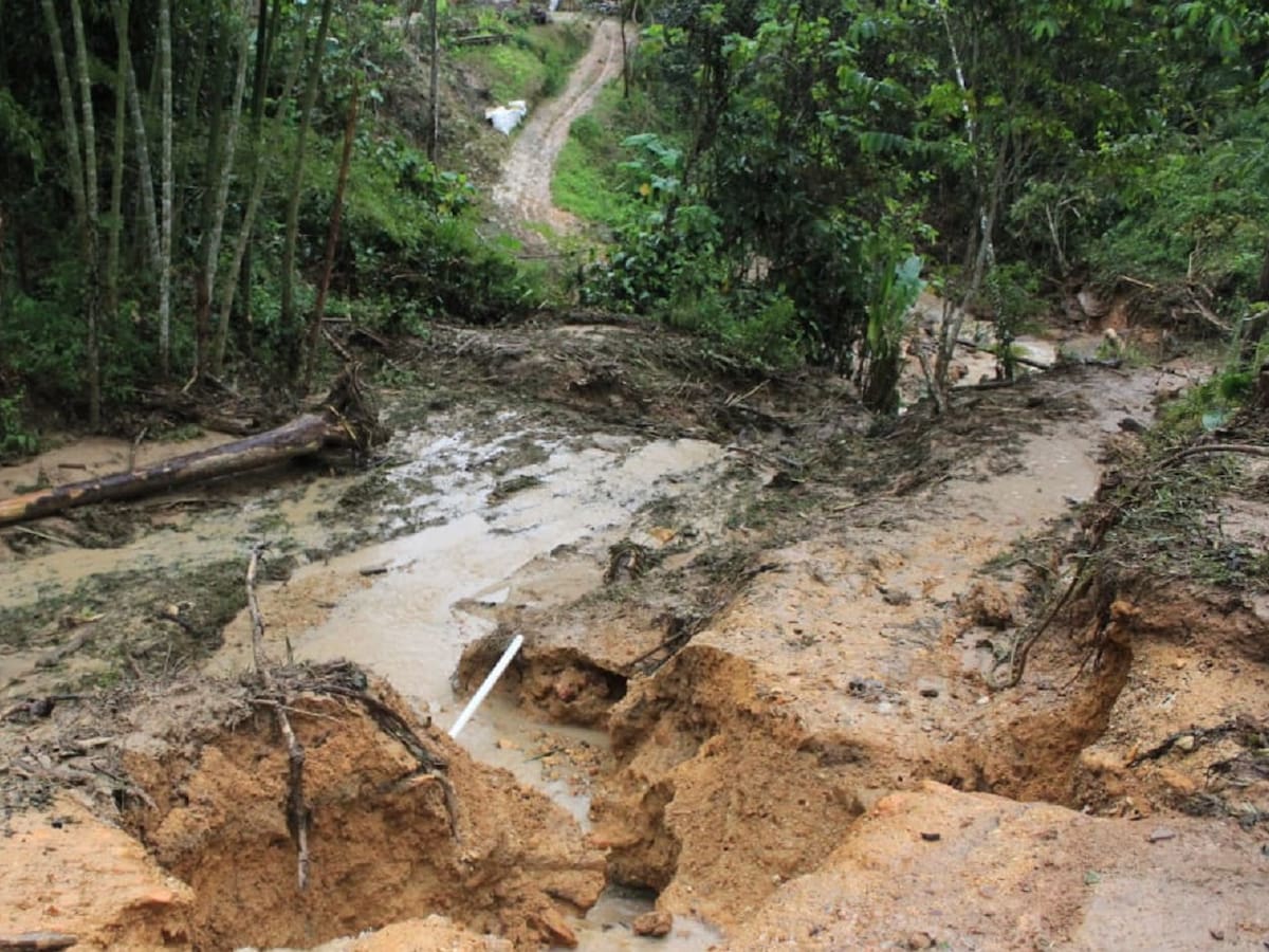Campesinos desaparecidos tras deslizamiento de tierra en zona rural de Isnos