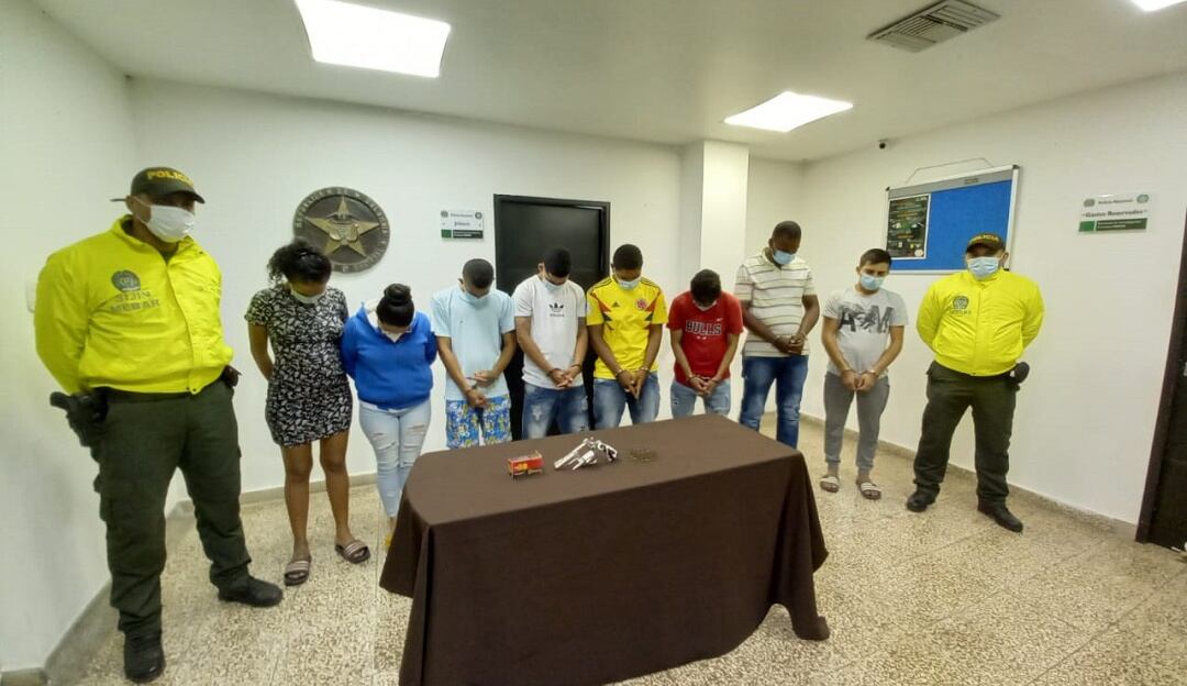 Banda Los Bros. Cortesía: Policía
