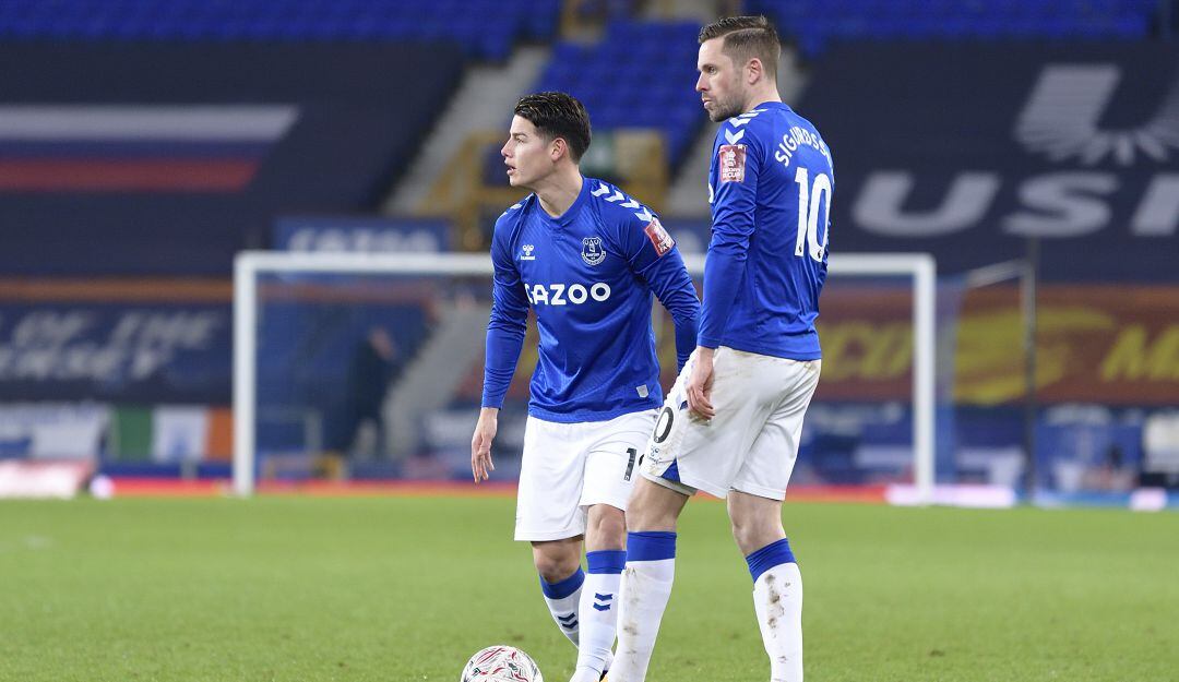 James Rodríguez elogiado por Sidgursson en el Everton FC.