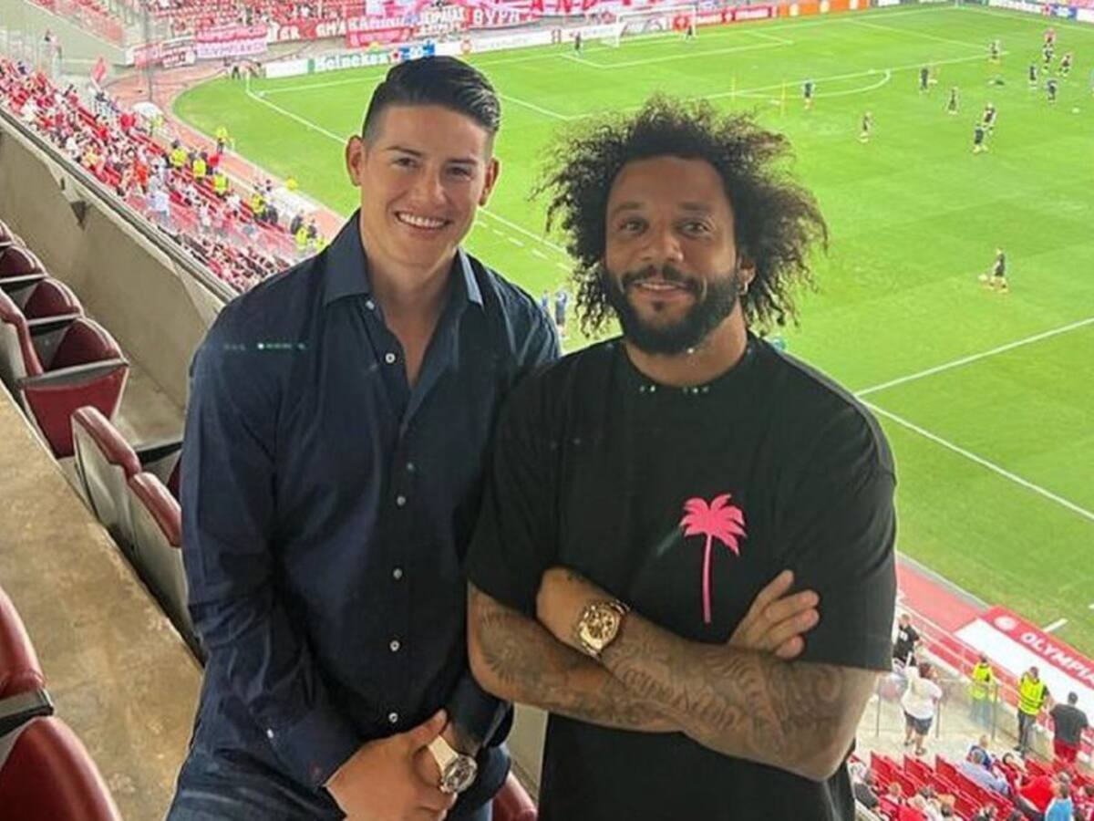 Así le dio la bienvenida Marcelo a James Rodríguez al Olympiacos