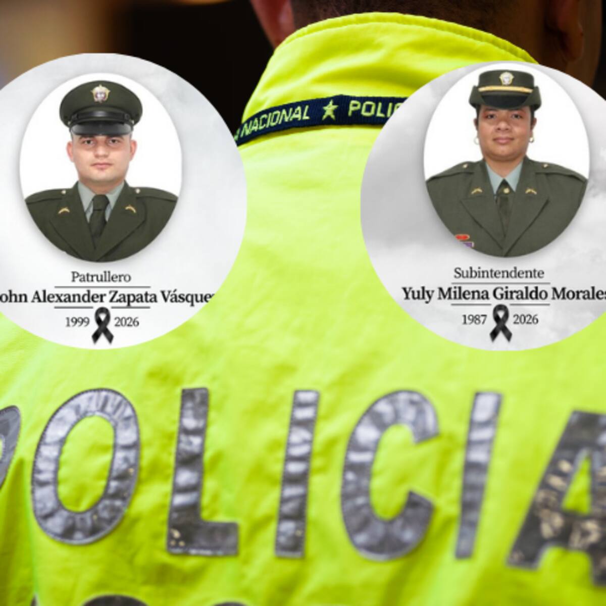 A los capturados en el caso de los policías asesinados les incautaron tres armas de fuego