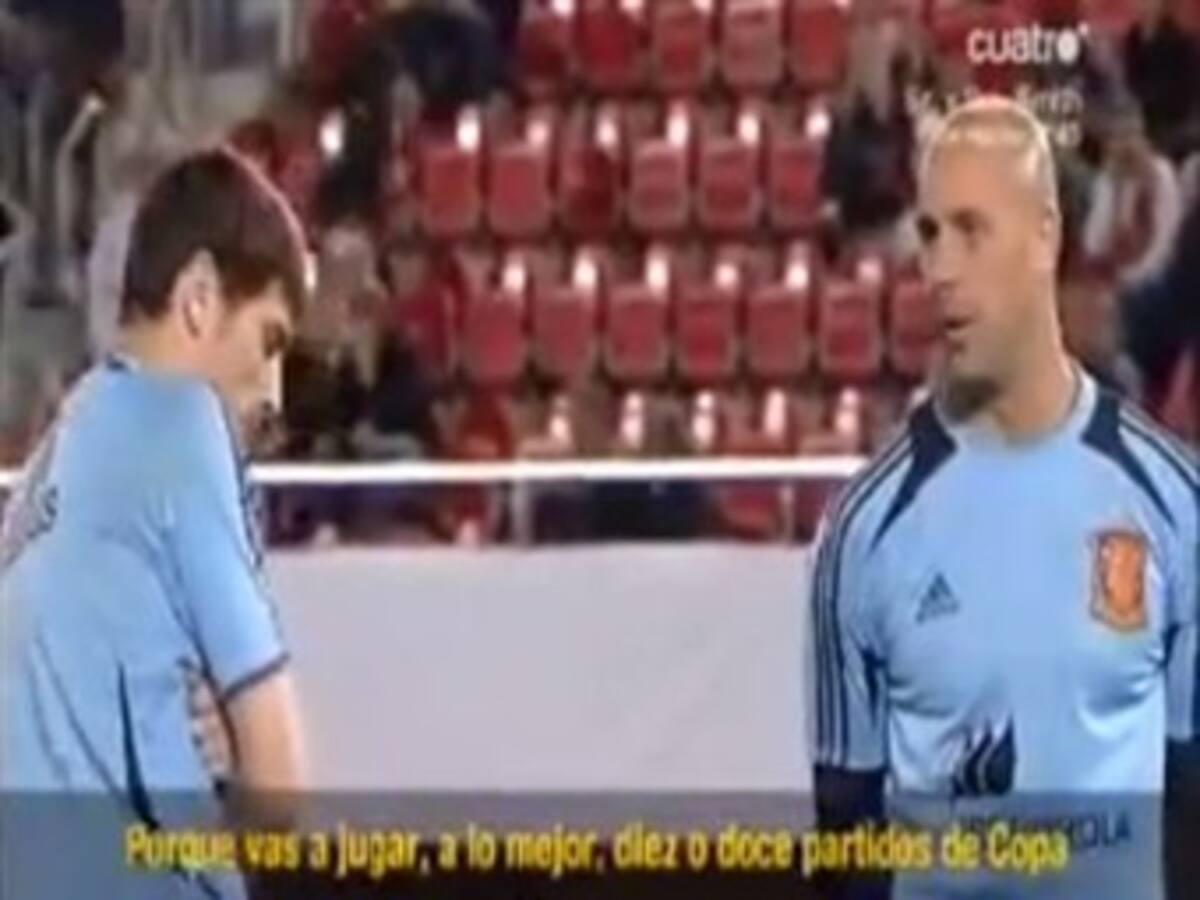 Casillas le confieza a Reina que no se ve afuera del Real Madrid