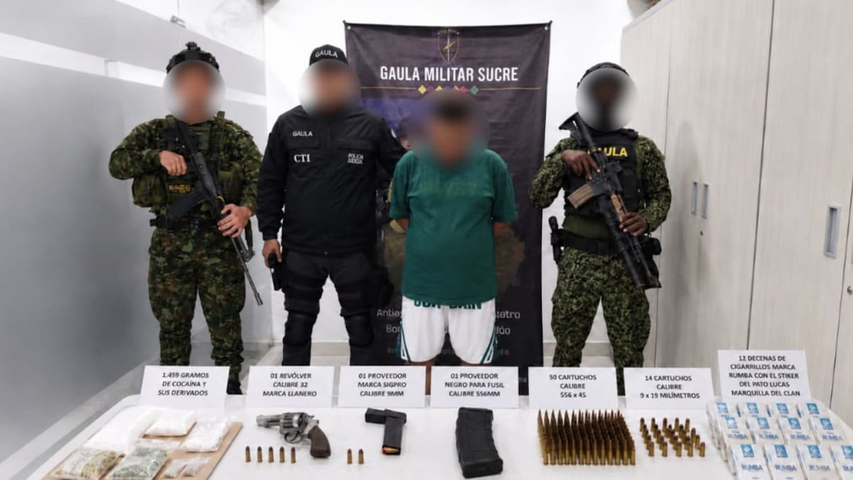 Capturan a presunto coordinador logístico del Clan del Golfo en Sincelejo, Sucre