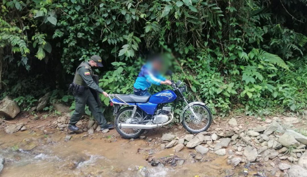 Motocicleta recuperada