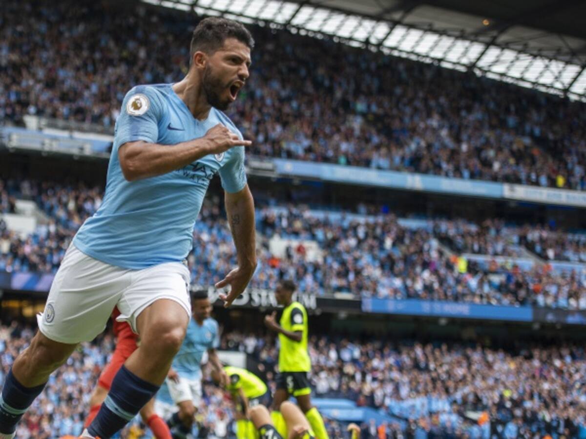 Agüero se luce en la goleada del Manchester City sobre el Huddersfield