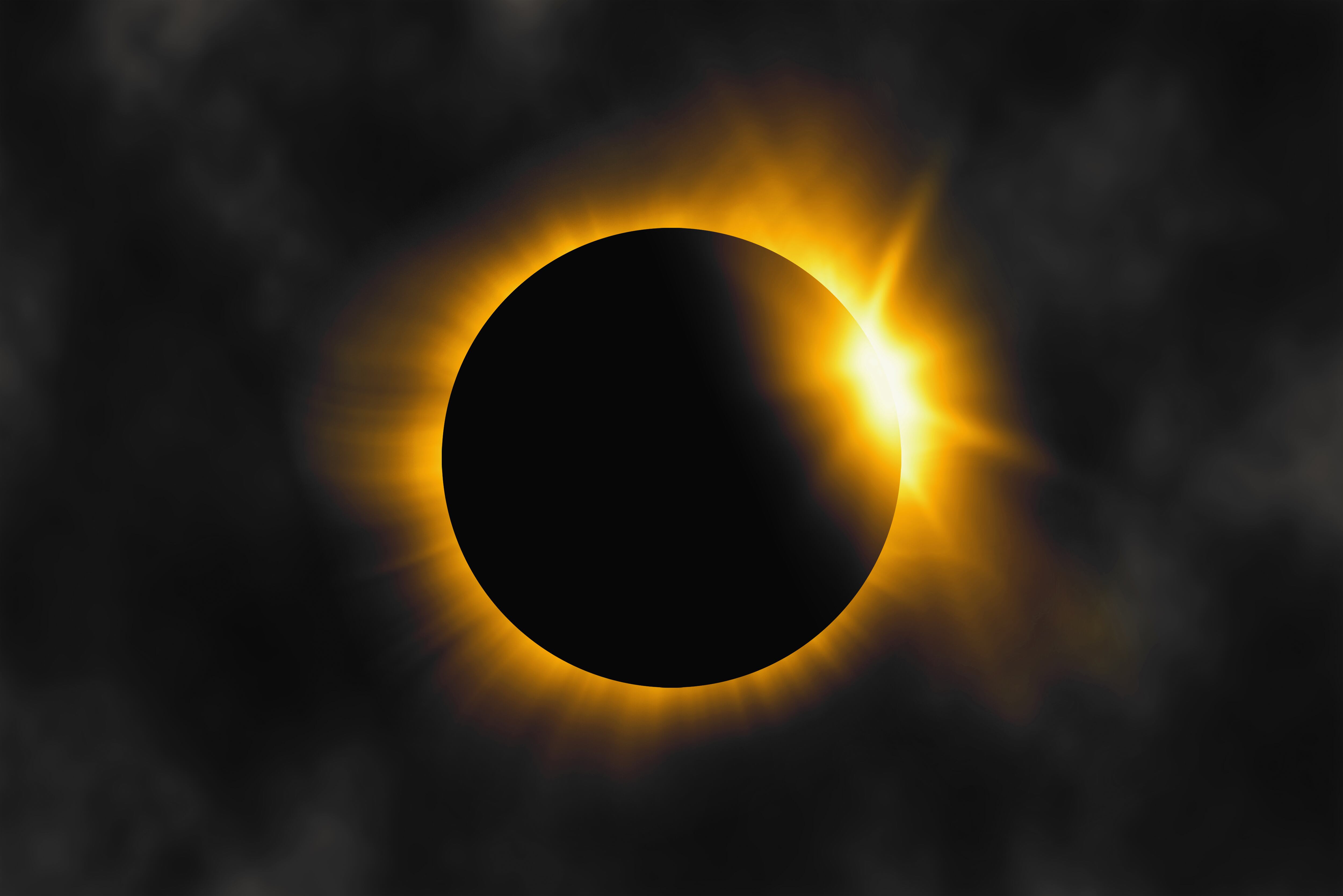 Eclipse solar octubre 2024. Imagen de referencia vía Getty Images