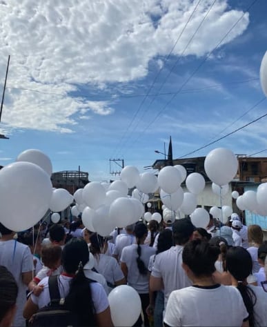 Comunidades del Catatumbo marchan contra la violencia. / Foto: Cortesía.