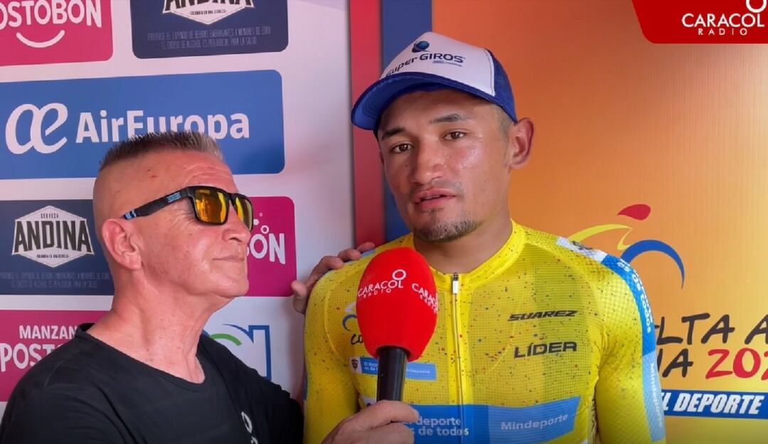 Fernando Calle entrevista a Luis Carlos Chía, protagonista en la tercera etapa de la Vuelta a Colombia.