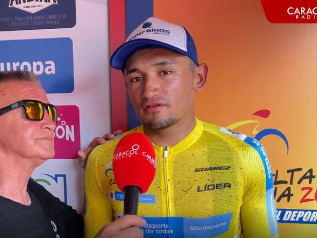 Fernando Calle entrevista a Luis Carlos Chía, protagonista en la tercera etapa de la Vuelta a Colombia.