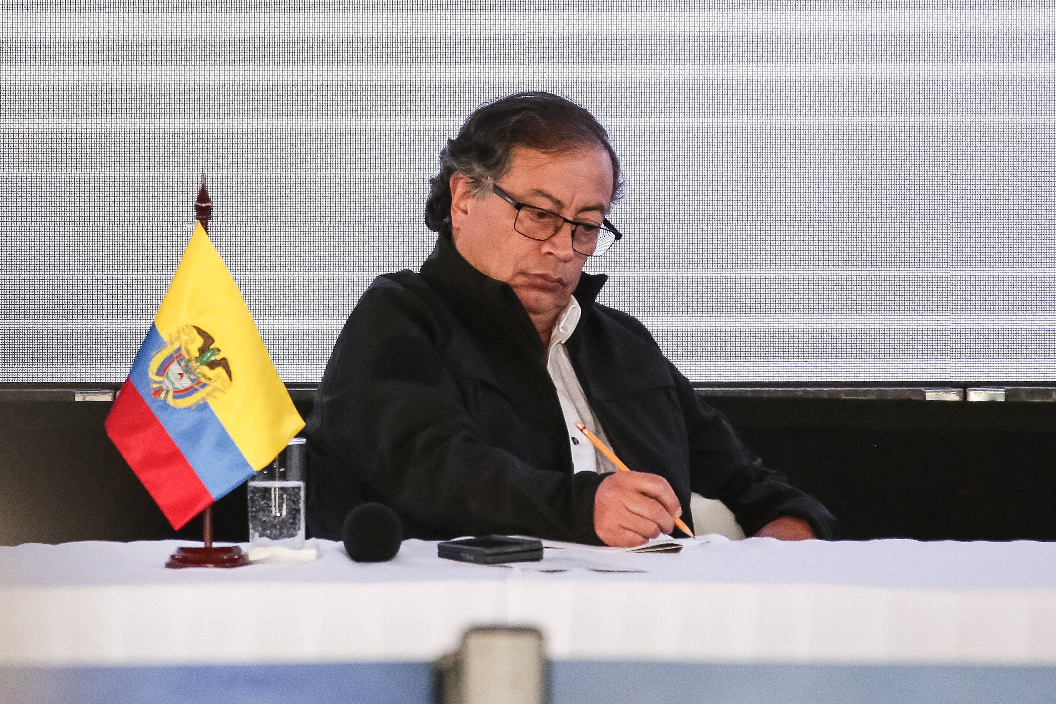 BOGOTÁ. Septiembre 28 de 2023. El presidente Gustavo Petro inició en la localidad de Kennedy las jornadas de Gobierno con el Pueblo, donde asistirá a tres localidades con el fin de escuchar las necesidades de la comunidad.(Colprensa - John Paz )
