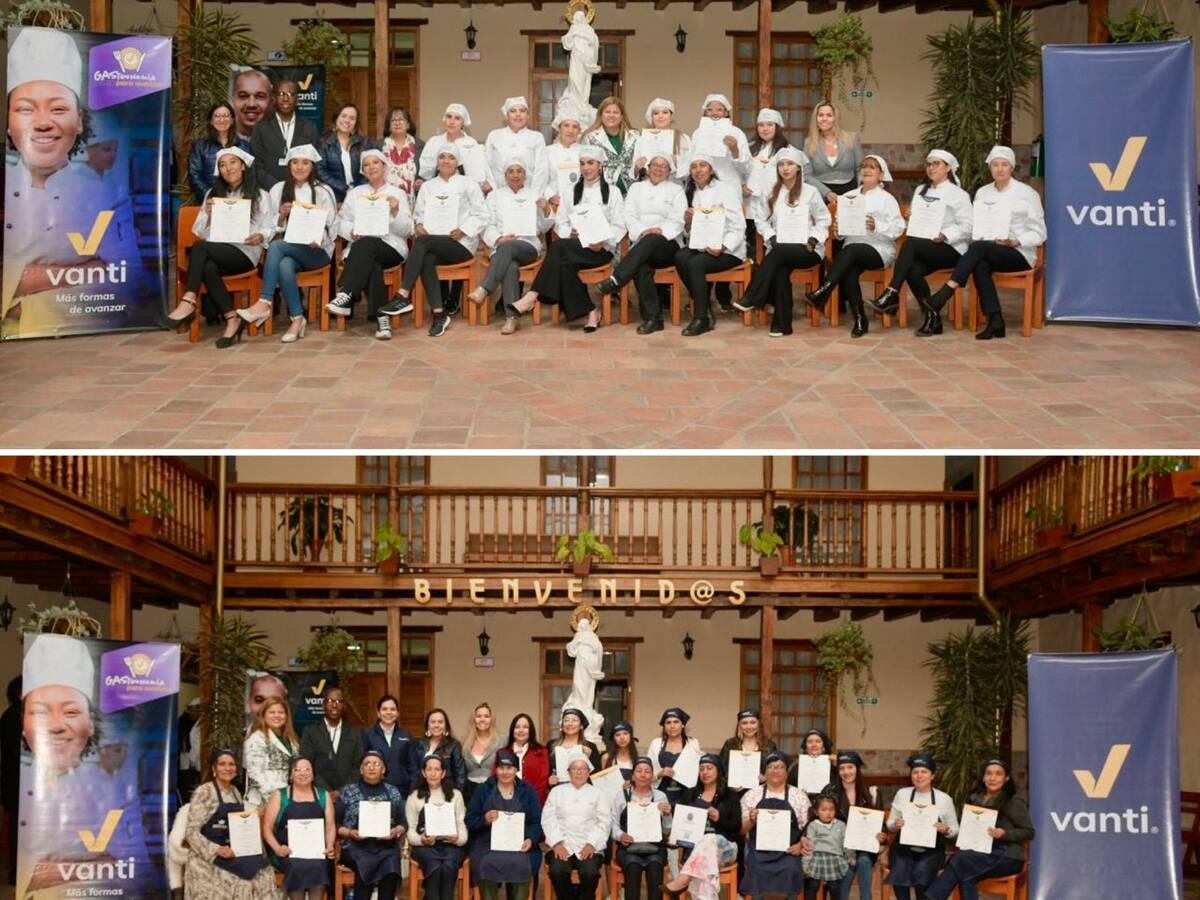 40 mujeres de Tunja se gradúan en cocina tradicional colombiana gracias a Vanti