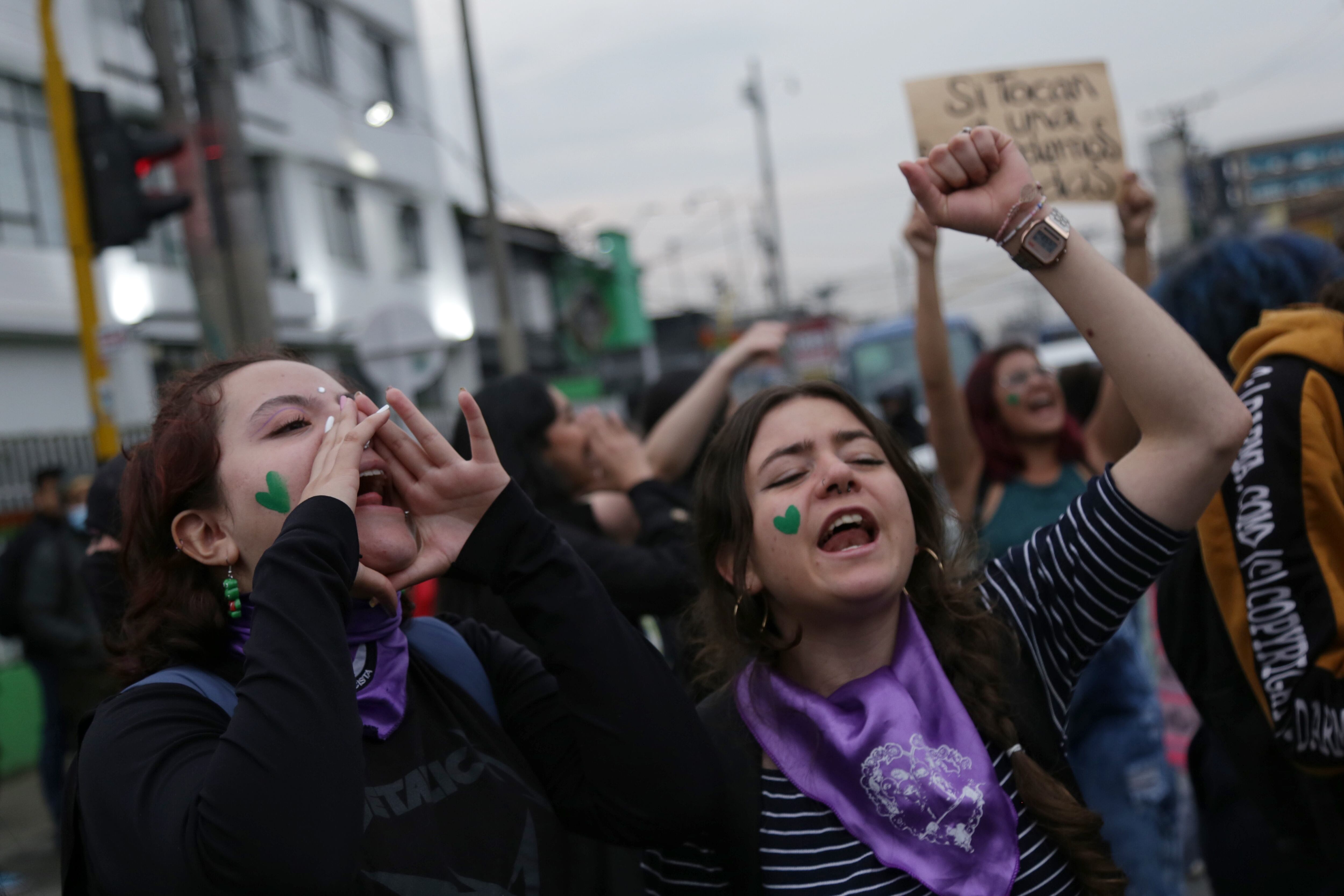 Imagen de referencia manifestaciones feministas. Foto: GettyImages