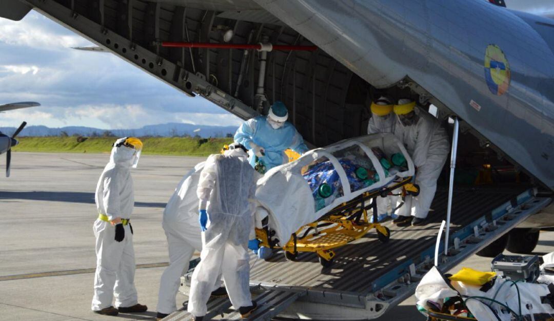 El avión C-295 Titán es capaz de transportar hasta 14 pacientes con Covid-19.