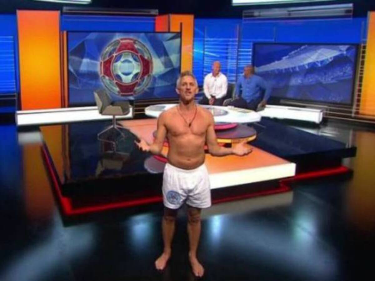 Gary Lineker presenta en ropa interior