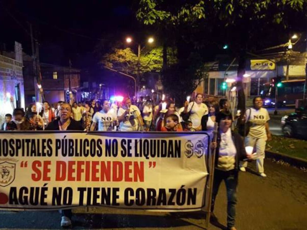Trabajadores de la salud marcharon en Ibagué por liquidación de centros hospitalarios