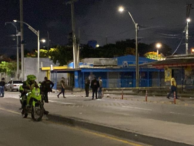 Lugar de los hechos en el barrio Las Flores