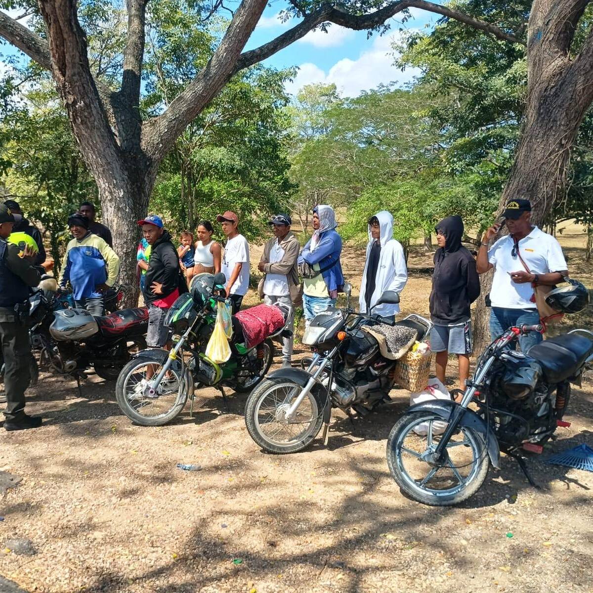 Policía Nacional refuerza la seguridad de motociclistas en la Ruta 2515