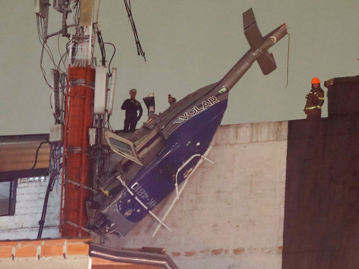 Habló propietario del restaurante en donde se accidentó helicóptero en Medellín
