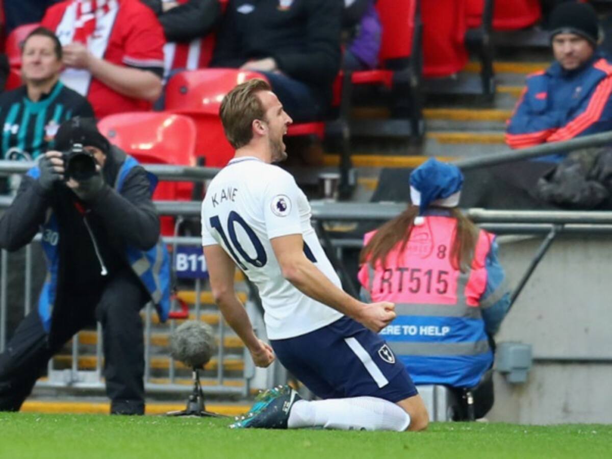 Kane anota triplete y supera a Messi como máximo goleador del mundo en 2017