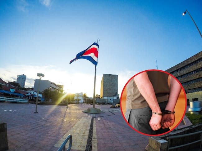 Imagen de referencia | Bandera de Costa Rica en plaza pública de San José / Captura de persona: Getty Images.