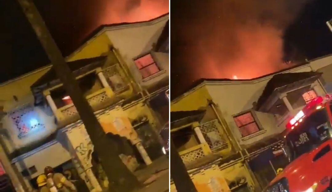 Incendio en barrio Miraflores