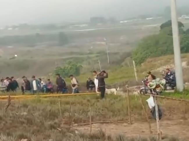 Invasión de terrenos en Ocaña. / Foto: Cortesía.